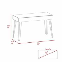 FM FURNITURE Kyoto 120 Mahogany Desk