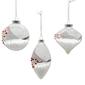 Kurt Adler Glass Transparent Cardinal Ball 3pc Ornaments Set - image 3