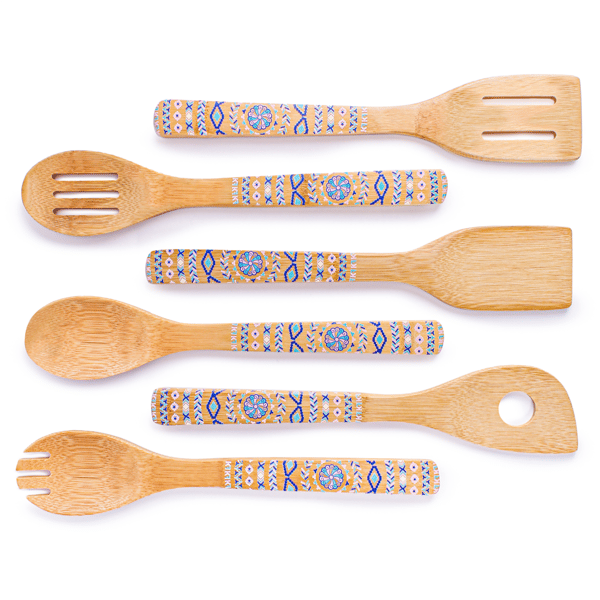 BergHOFF Patterned 10pc. Bamboo Serving Set
