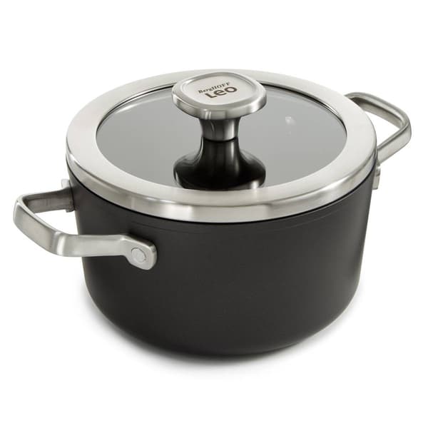 BergHOFF Graphite Non-stick 8in. Ceramic Stockpot w/ Glass Lid