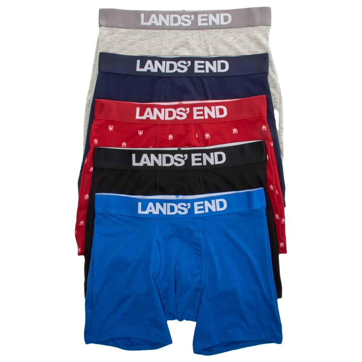 Mens LANDS END(R) 4pk. Boxer Briefs - Red