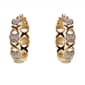 Gianni Argento Gold 1/4ctw. Diamond & Heart Hoop Earrings - image 1