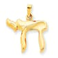 Gold Classics(tm) 14kt. Gold Chai Pendant - image 1