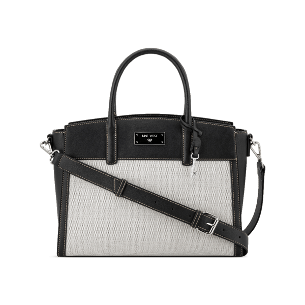 Nine West Ledger Canvas Lg Satchel $89