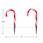 Northlight Candy Cane Christmas Pathway Markers - Set of 6 - image 5