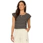 Womens Democracy Cap Sleeve Shirt Tail Hem Tee - image 1
