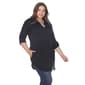 Plus Size White Mark Lakota Stretchy Tunic Top - image 1