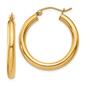 Gold Classics&#40;tm&#41; 10kt. Polished 23mm Tube Hoop Earrings - image 1