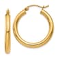 Gold Classics(tm) 10kt. Polished 23mm Tube Hoop Earrings - image 1