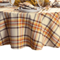 Threadmade Rus- Set Harvest Woven Plaid Tablecloth - image 4