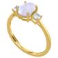 Gemstone Classics&#8482; Oval Simulated Opal 10kt. Gold Ring - image 2