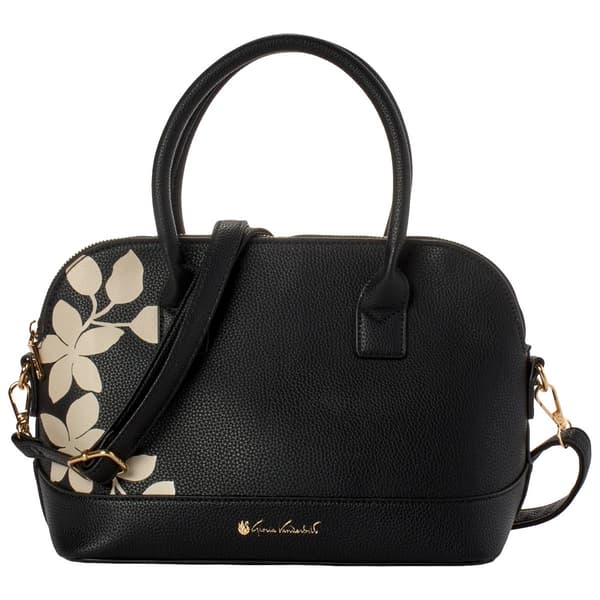 Gloria Vanderbilt Floral Dome Satchel - image 