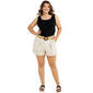 Juniors Plus No Comment Madison Paperbag Cotton Shorts - image 3