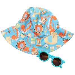 Baby Boy Mini Hop Safari Sunhat & Sunglasses