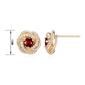 Forever Facets 18kt. Gold Plated January Knot Earrings - image 3