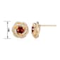 Forever Facets 18kt. Gold Plated January Knot Earrings - image 3