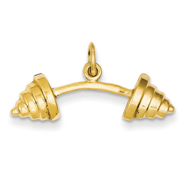Gold Classics&#40;tm&#41; 14kt. Barbell Charm - image 