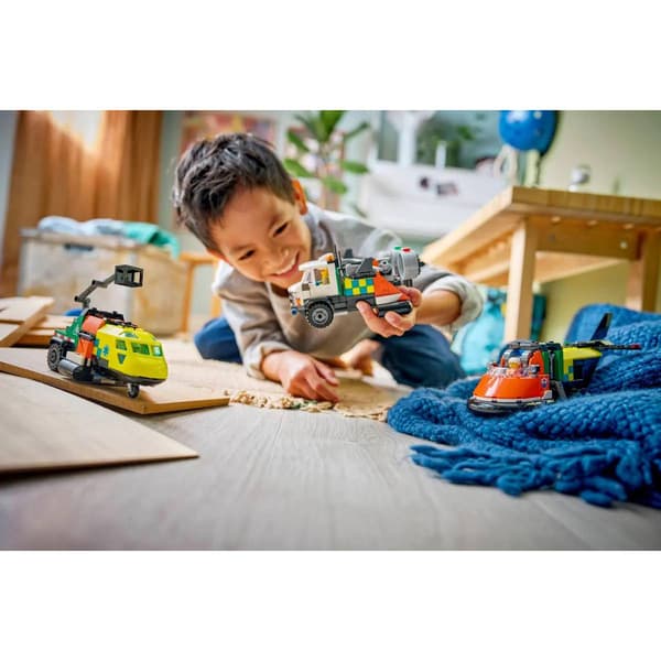 LEGO® City Airplane Service Truck & Hovercraft Building Kit