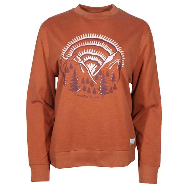 Womens Mountain & Isles Graphic Cvc Crewneck Sweatshirt