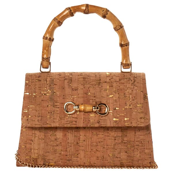D''Margeaux Shimmer Cork Evening Bag with Flap