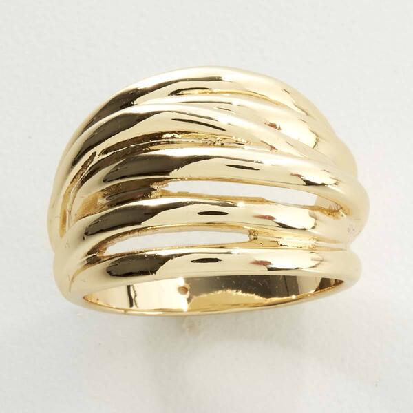 Ashley Cooper&#40;tm&#41; Multiple Band Tailored Gold Ring - image 