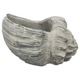 Santa's Workshop 10in. Cement Conch Planter
