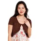 Juniors No Comment Short Sleeve Ruffle Button Front Cardigan - image 1