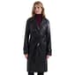 Womens Ellen Tracy Faux Leather Trench Coat With Belt - image 1