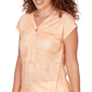 Petite Hearts of Palm Fun in the Sun Cap Sleeve Tropical Blouse - image 5