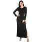 Womens 24/7 Comfort Apparel Long Sleeve Maxi Dress - image 1