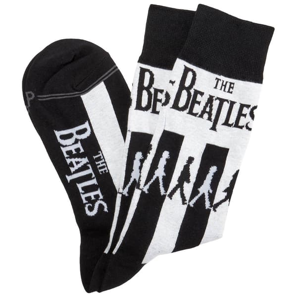 Mens Perris The Beatles Crossing Road Crew Socks - image 