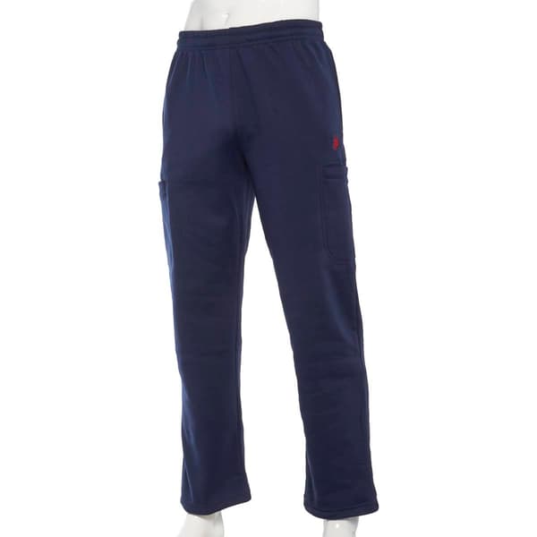 Mens U.S. Polo Assn.(R) Cargo Fleece Pants - image 