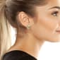 Steve Madden Sunburst Heart Button Stud Earrings - image 4