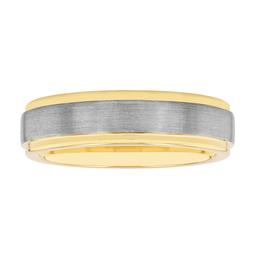 Mens Gentlemens Classics(tm) Two-Tone Tungsten Ring
