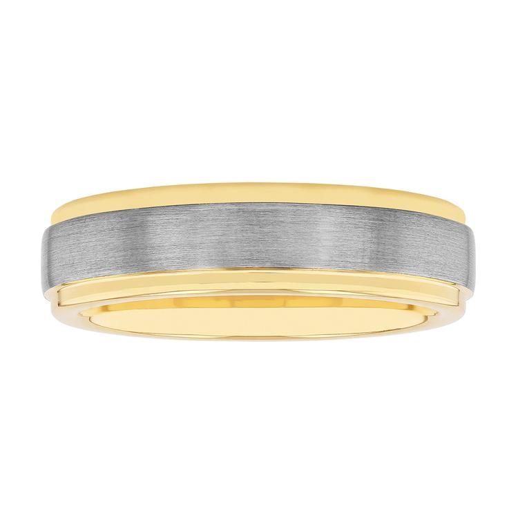 Mens Gentlemens Classics(tm) Two-Tone Tungsten Ring