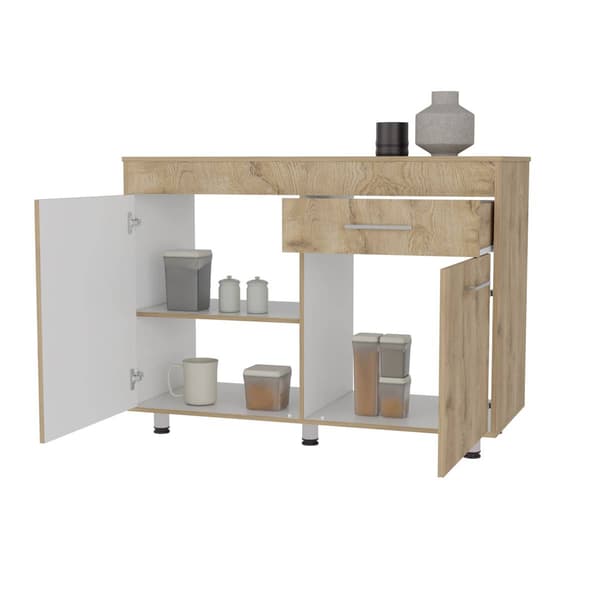 FM FURNITURE Saturn Macadamia Utility Base Cabinet