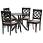 Baxton Studio Jana Modern Espresso Brown Wood 5pc. Dining Set - image 1