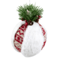Northlight Faux Fur & Nordic Christmas Ball Ornament - 8in. - image 5