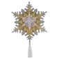 Northlight Seasonal 13.75in. Snowflake Christmas Tree Topper - image 1