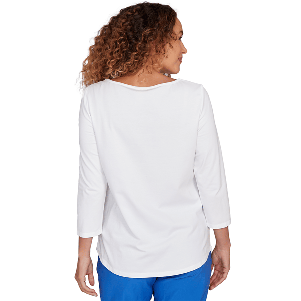 Petite Ruby Rd. Must Haves II 3/4 Sleeve Bella Vista Tee
