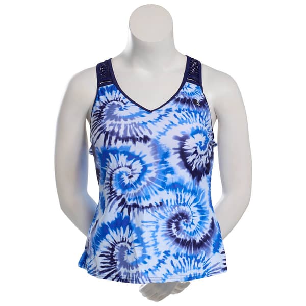 Plus Size ZeroXposur Nautilus Back Keyhole Tankini Swim Top - image 