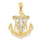 Gold Classics&#40;tm&#41; Two Tone 14kt. Mariners Cross - image 1