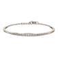 Pure Fire 14kt. White Gold Lab Grown Diamond Graduated Bangle - image 2
