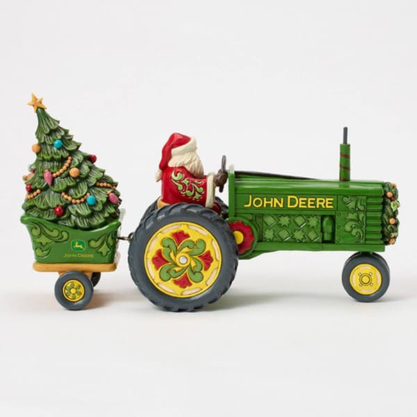 Jim Shore Heartwood Creek Santa on Tractor Christmas Figurine