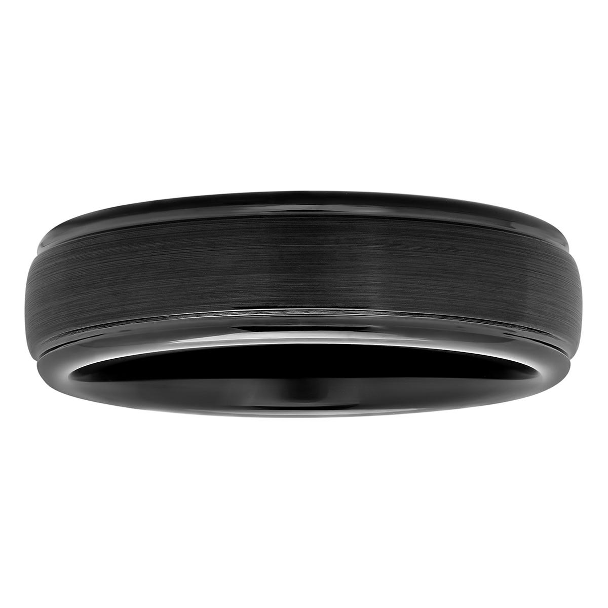 Mens Endless Affection™ Black Tungsten Ring