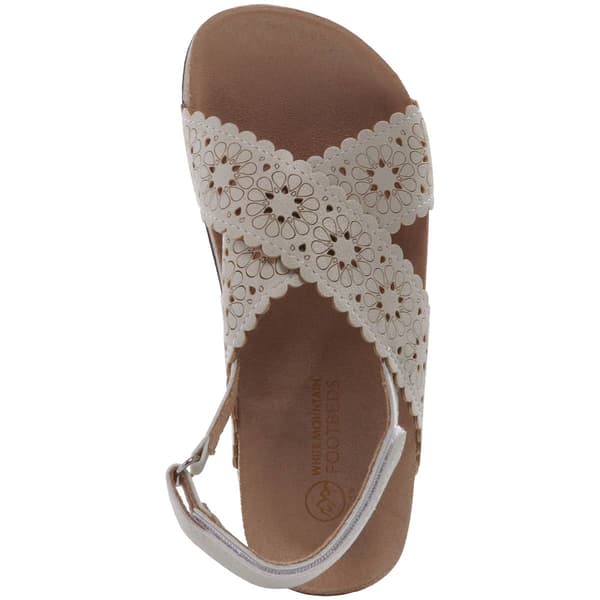 Girls White Mountain Gal Footbed Sandals