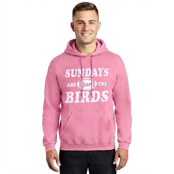 Mens Tailgate Philadelphia Football Sunday Birds Hoodie - Pink - image 