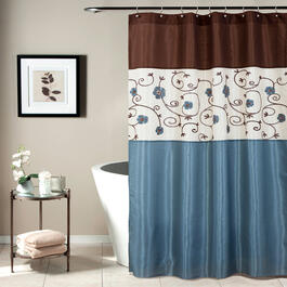 Lush Decor(R) Royal Garden Blue Shower Curtain