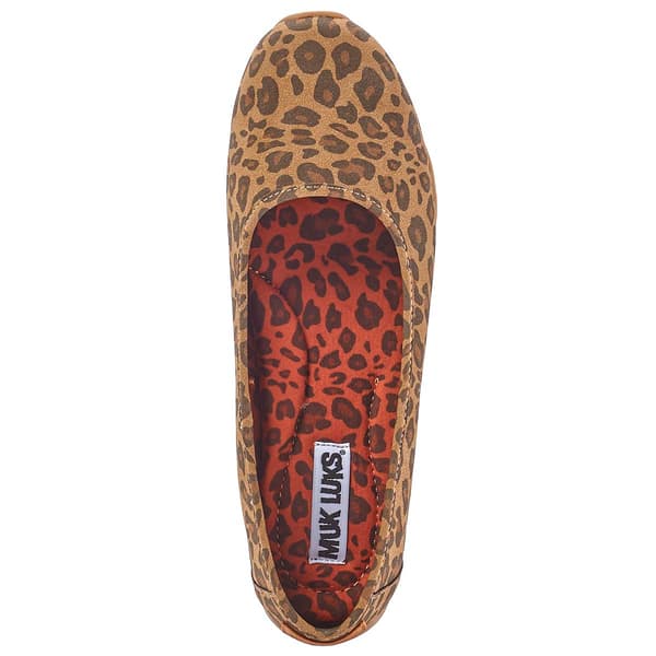 Womens MUK LUKS Solana Leopard Skimmer Flats