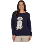 Petite Skyes the Limit Urban Heirloom Dog Motif Sweater - image 1